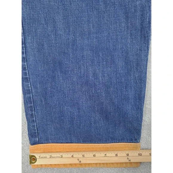 Vintage MU KA Baggy Hip Hop 90 Y2K Blue Jeans Mens 34X31 - Picture 13 of 16